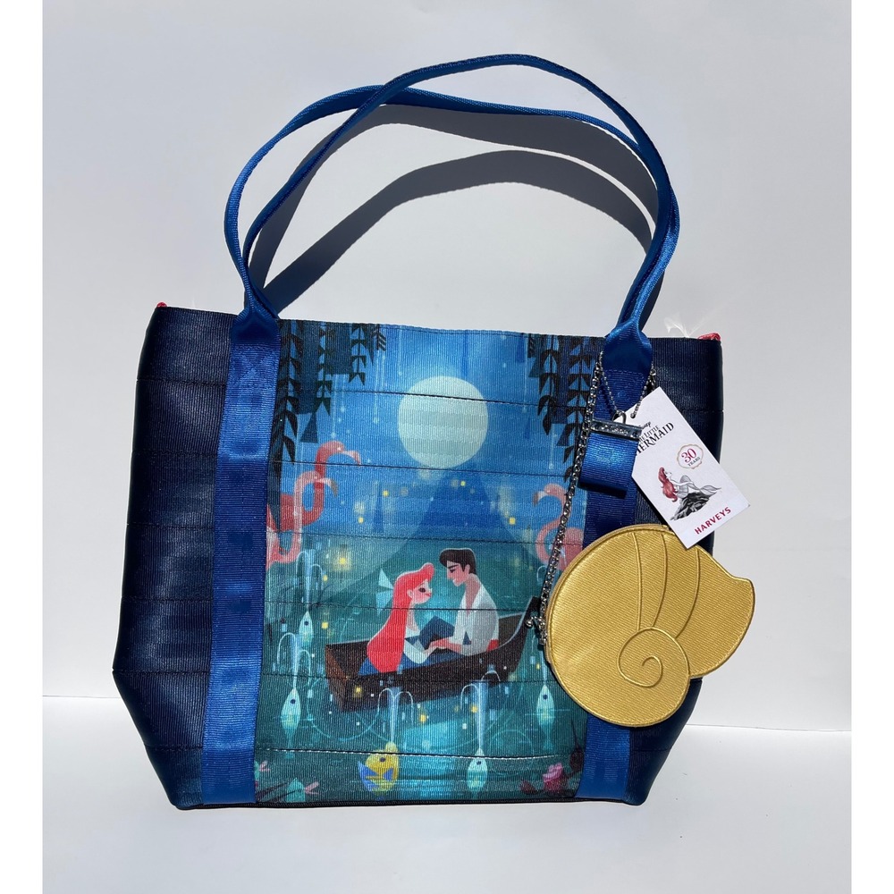 Harveys Disney The Little Mermaid 30th Anniversary Tote  Kiss The Girl New - Picture 3 of 8